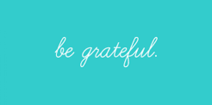 Be grateful!